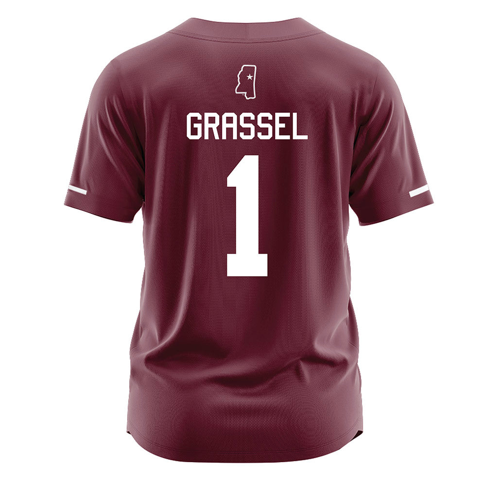 Mississippi State - NCAA Softball : Gretta Grassel - Maroon Jersey-1