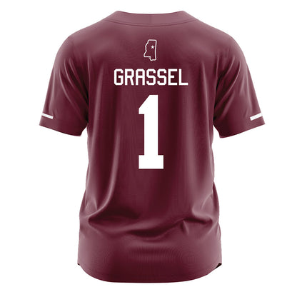 Mississippi State - NCAA Softball : Gretta Grassel - Maroon Jersey-1