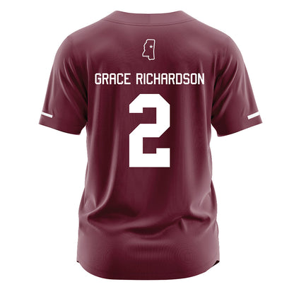 Mississippi State - NCAA Softball : Abby Grace Richardson - Maroon Jersey-1