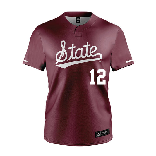 Mississippi State - NCAA Softball : Paige Ernstes - Maroon Jersey-0