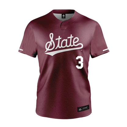 Mississippi State - NCAA Softball : Peja Goold - Maroon Jersey-0