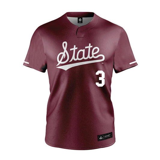 Mississippi State - NCAA Softball : Peja Goold - Maroon Jersey-0