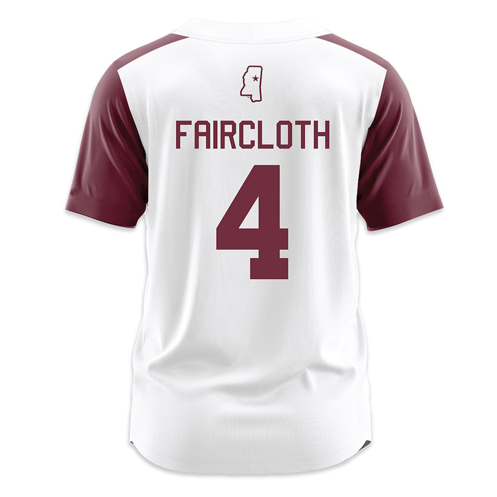 Mississippi State - NCAA Softball : Alyssa Faircloth - White Jersey-1