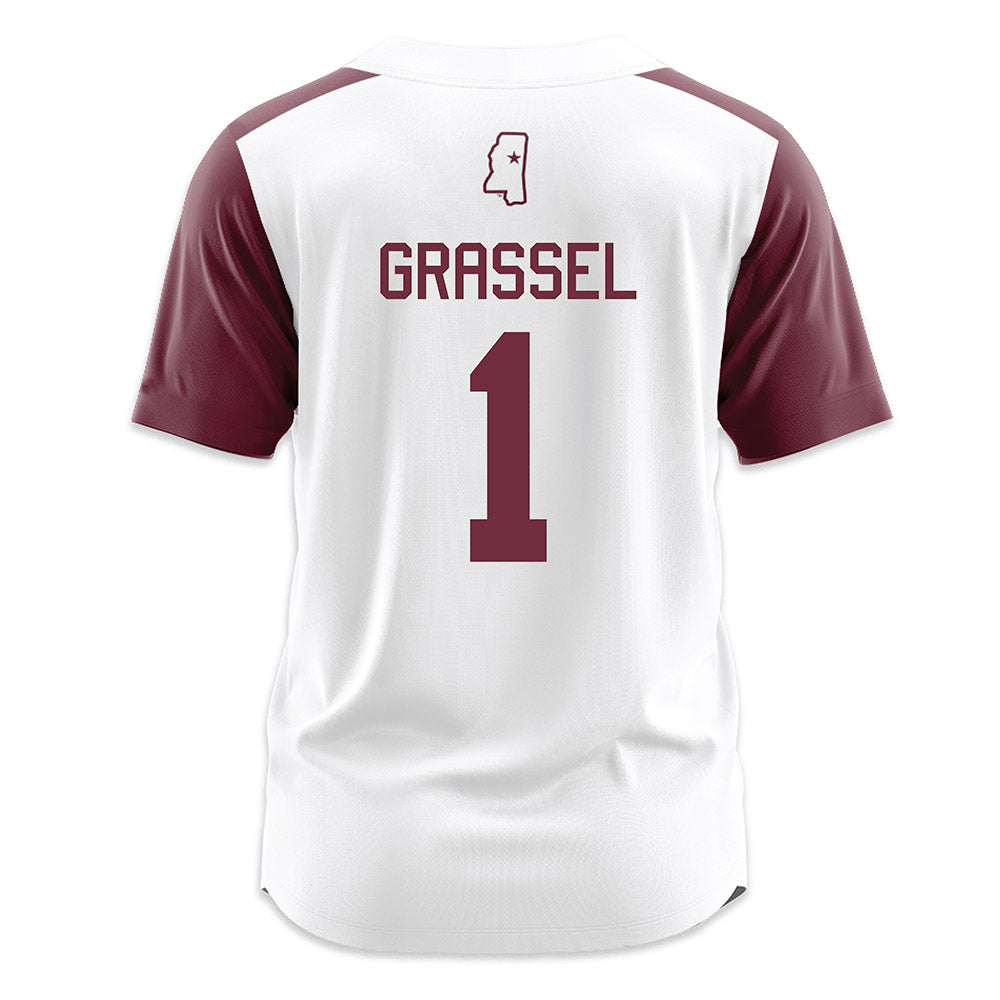 Mississippi State - NCAA Softball : Gretta Grassel - White Jersey-1