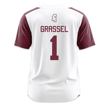 Mississippi State - NCAA Softball : Gretta Grassel - White Jersey-1