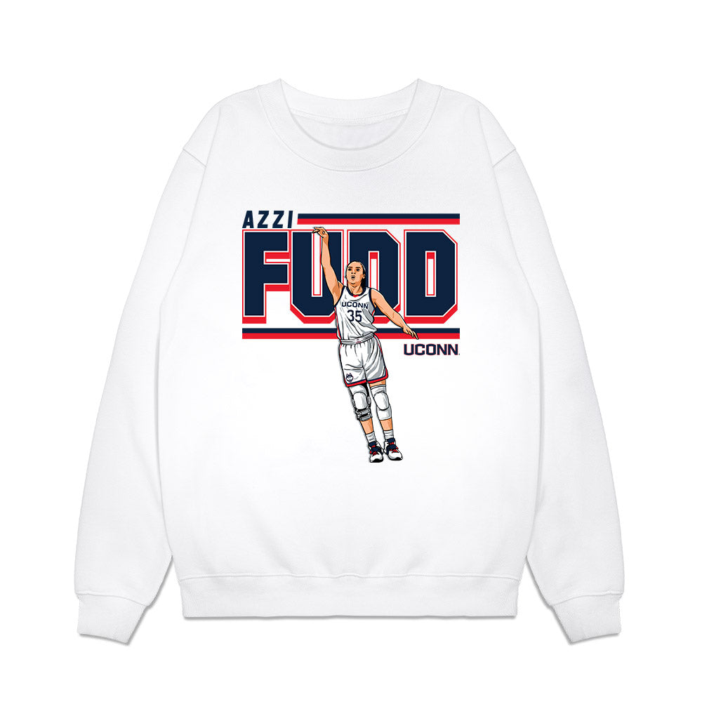 UConn - NCAA Women's Basketball : Azzi Fudd - Swish Premium Crewneck Sweatshirt-0
