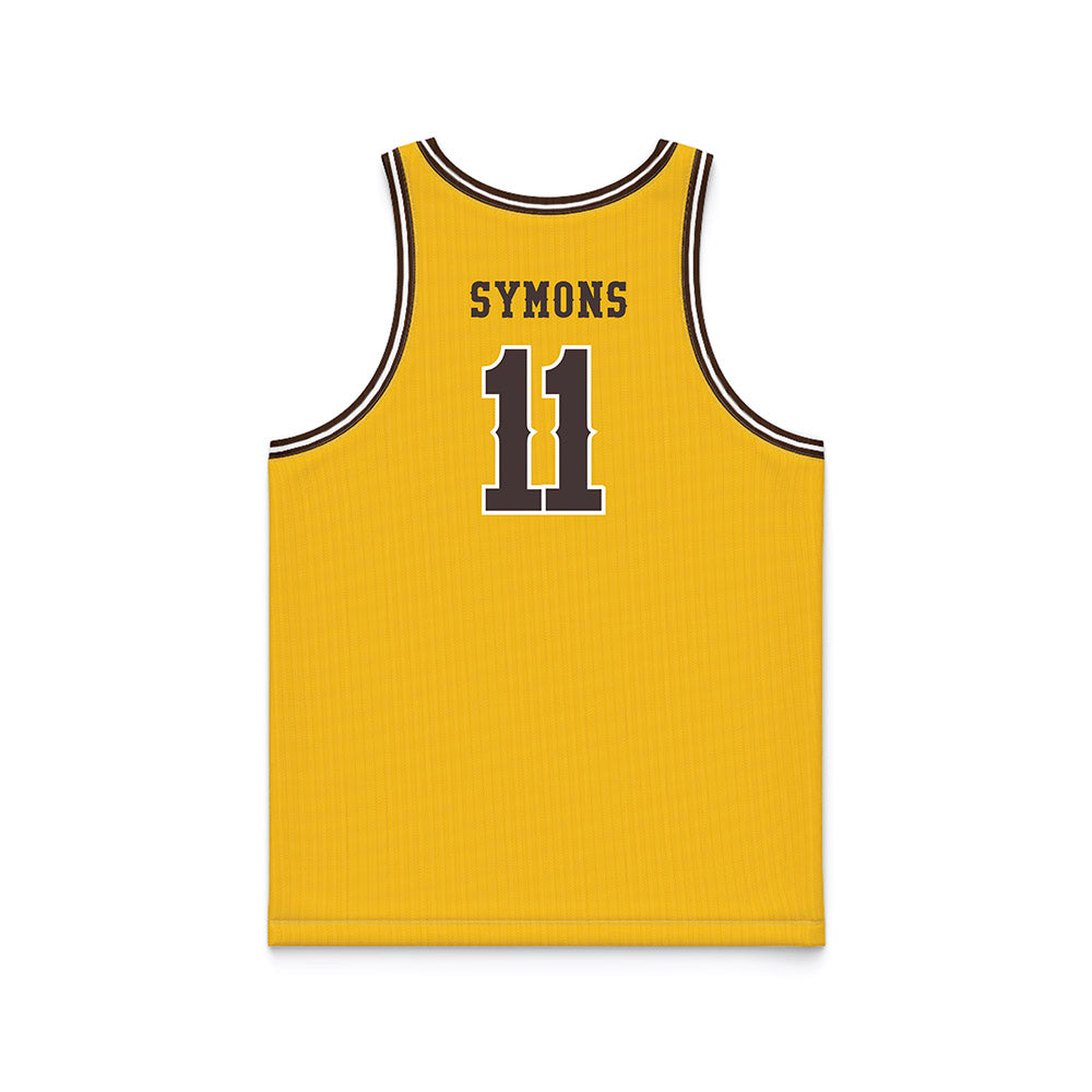 Wyoming - NCAA Women's Basketball : Madi Symons - Gold Basketball Jersey