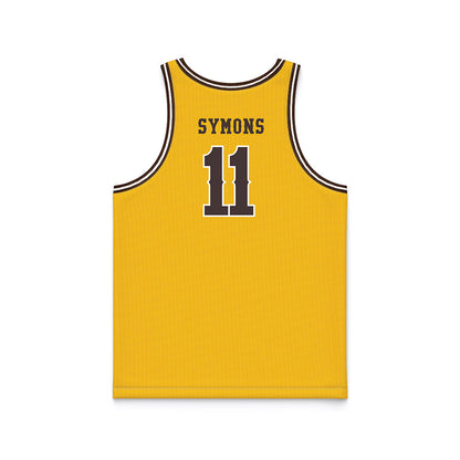 Wyoming - NCAA Women's Basketball : Madi Symons - Gold Basketball Jersey