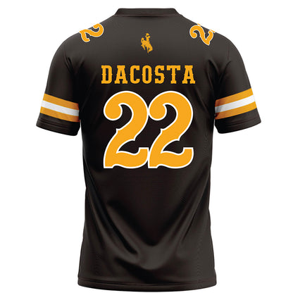 Wyoming - NCAA Football : Jaden DaCosta - Brown Football Jersey-1