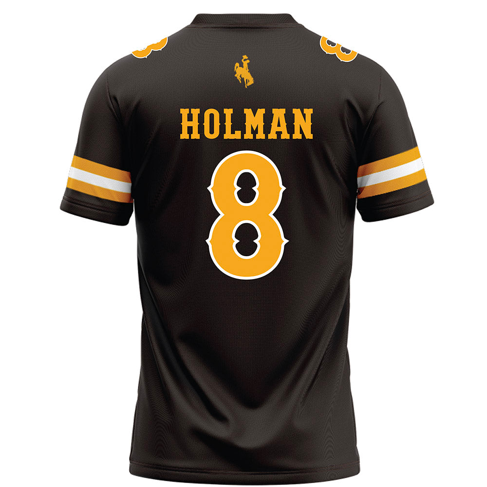 Wyoming - NCAA Football : Markell Holman - Brown Football Jersey-1