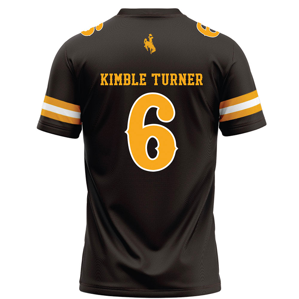Wyoming - NCAA Football : Kaiden Kimble Turner - Brown Football Jersey-1