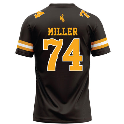 Wyoming - NCAA Football : Tariq Miller - Brown Football Jersey-1