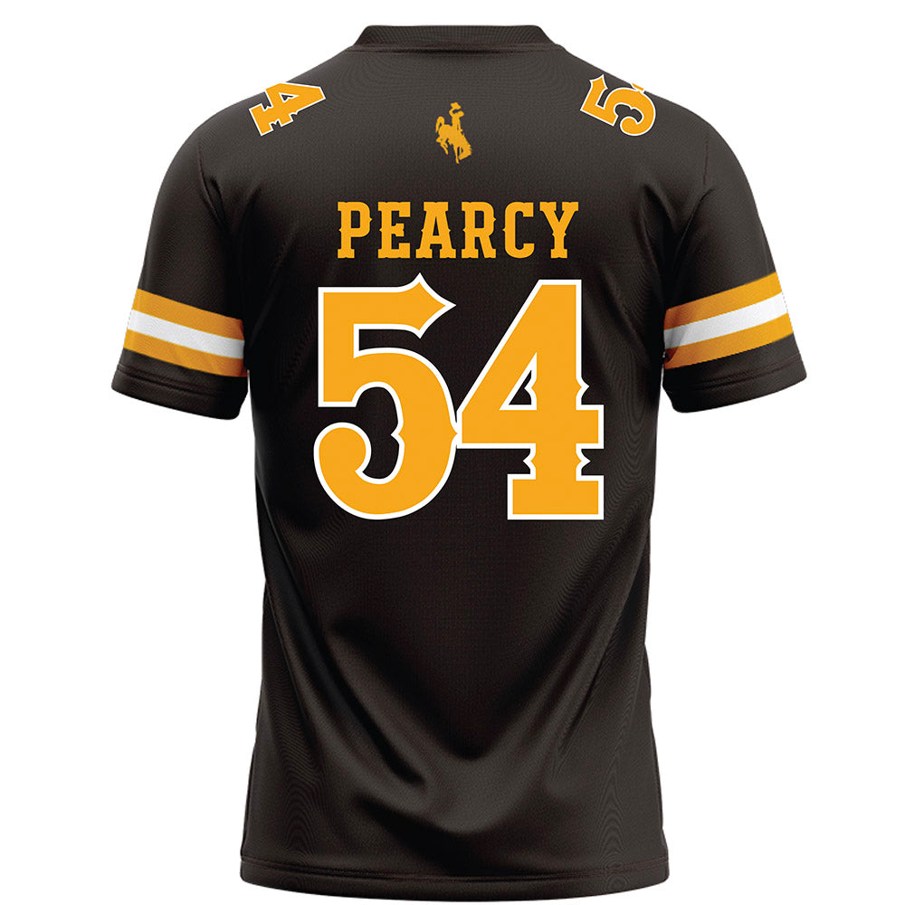 Wyoming - NCAA Football : Jonathan Pearcy - Brown Football Jersey-1