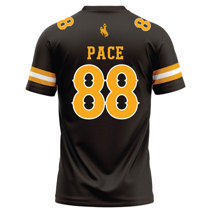 Wyoming - NCAA Football : Landon Pace - Brown Football Jersey-1