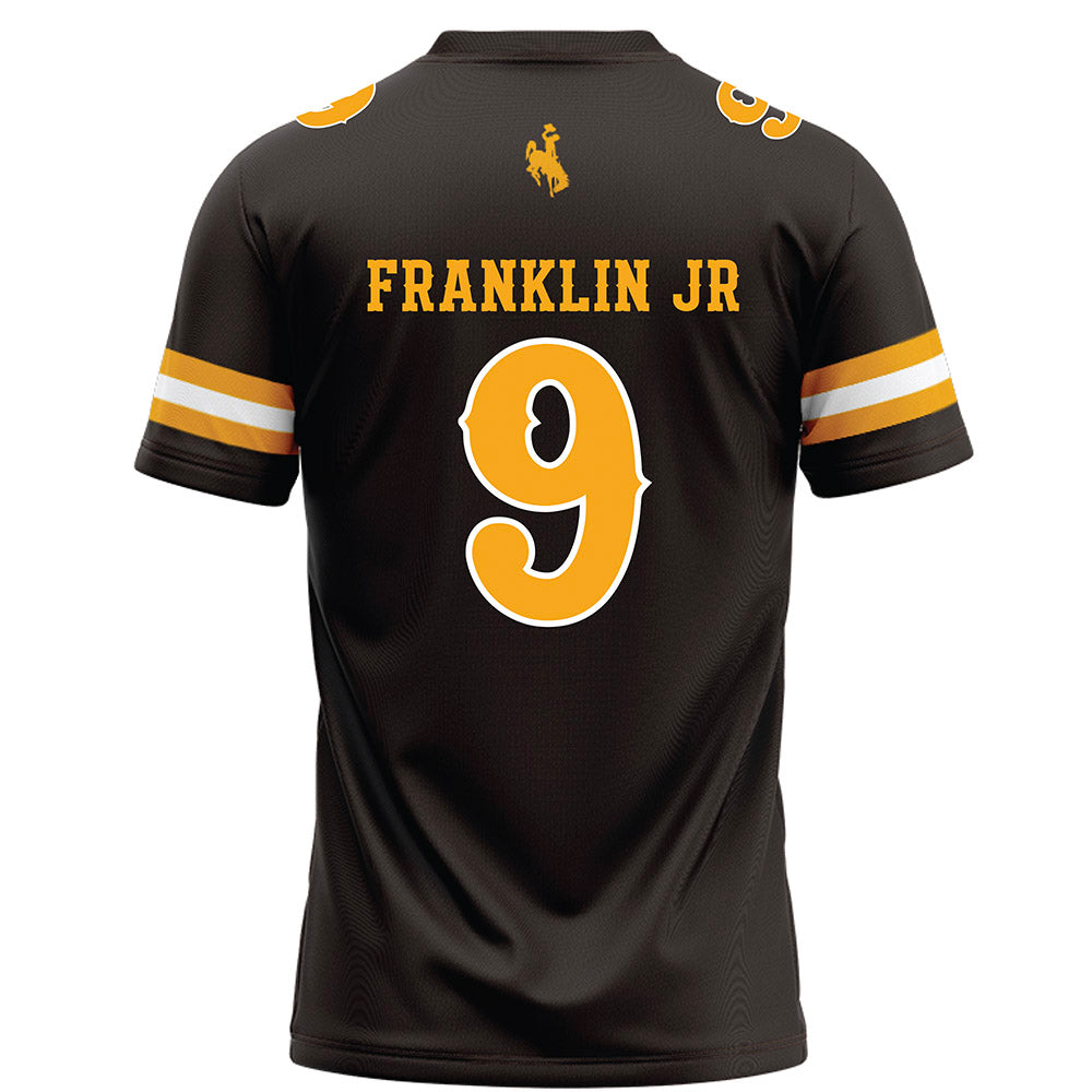 Wyoming - NCAA Football : Travis Franklin Jr - Brown Football Jersey-1