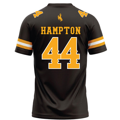 Wyoming - NCAA Football : Tyler Hampton - Brown Football Jersey-1
