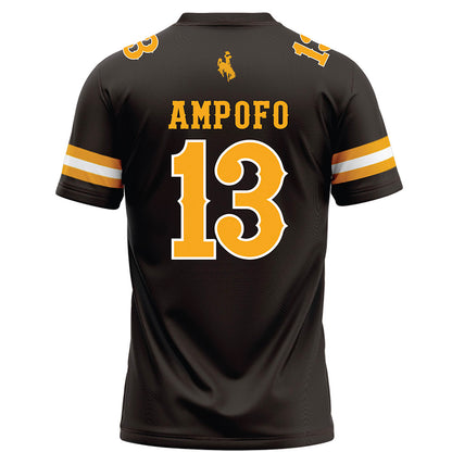 Wyoming - NCAA Football : Elvin Ampofo - Brown Football Jersey-1
