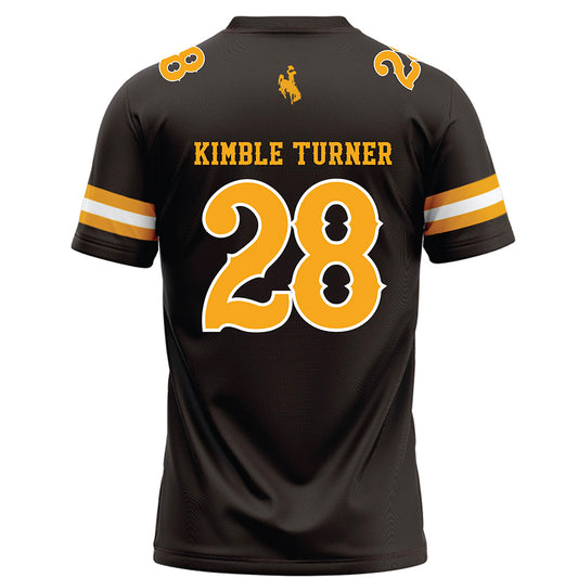 Wyoming - NCAA Football : Kaiden Kimble Turner - Brown Football Jersey-1