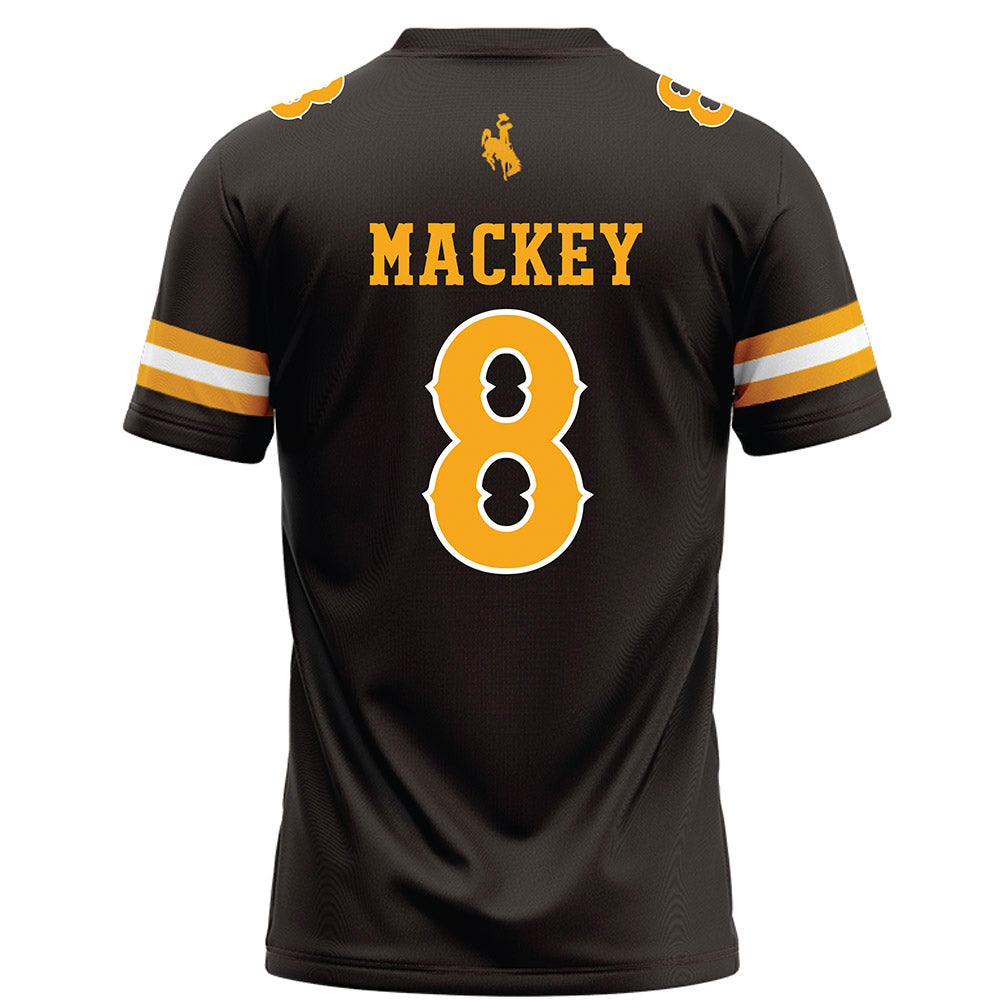 Wyoming - NCAA Football : Logan Mackey - Brown Football Jersey-1