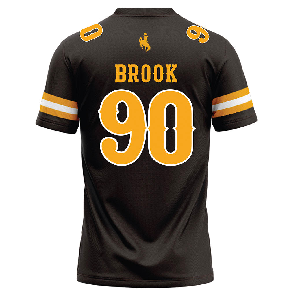 Wyoming - NCAA Football : Cade Brook - Brown Football Jersey-1