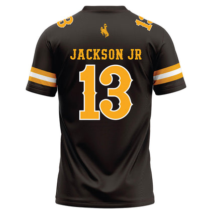 Wyoming - NCAA Football : Pierre Jackson Jr - Brown Football Jersey-1