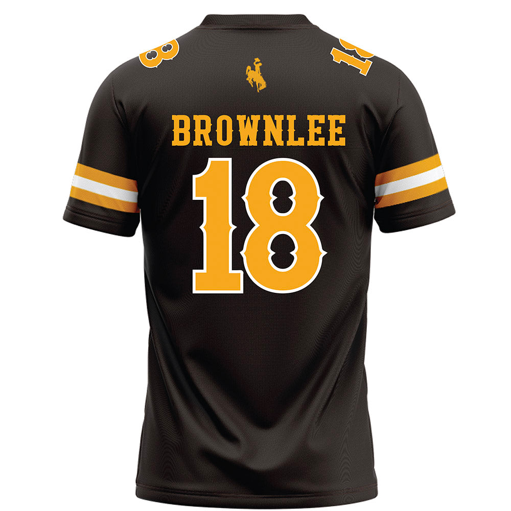 Wyoming - NCAA Football : Da'Marion Brownlee - Brown Football Jersey-1