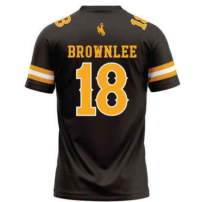 Wyoming - NCAA Football : Da'Marion Brownlee - Brown Football Jersey-1