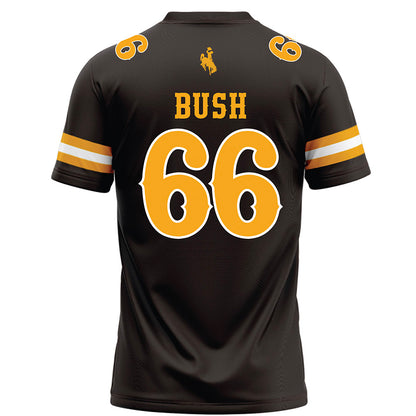 Wyoming - NCAA Football : Johnathan Bush - Brown Football Jersey-1