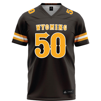 Wyoming - NCAA Football : Tanielu Maafala-Barbasa - Brown Football Jersey-0