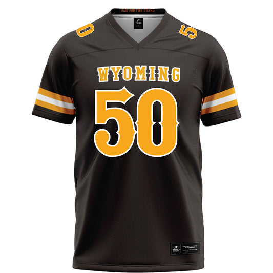 Wyoming - NCAA Football : Tanielu Maafala-Barbasa - Brown Football Jersey-0