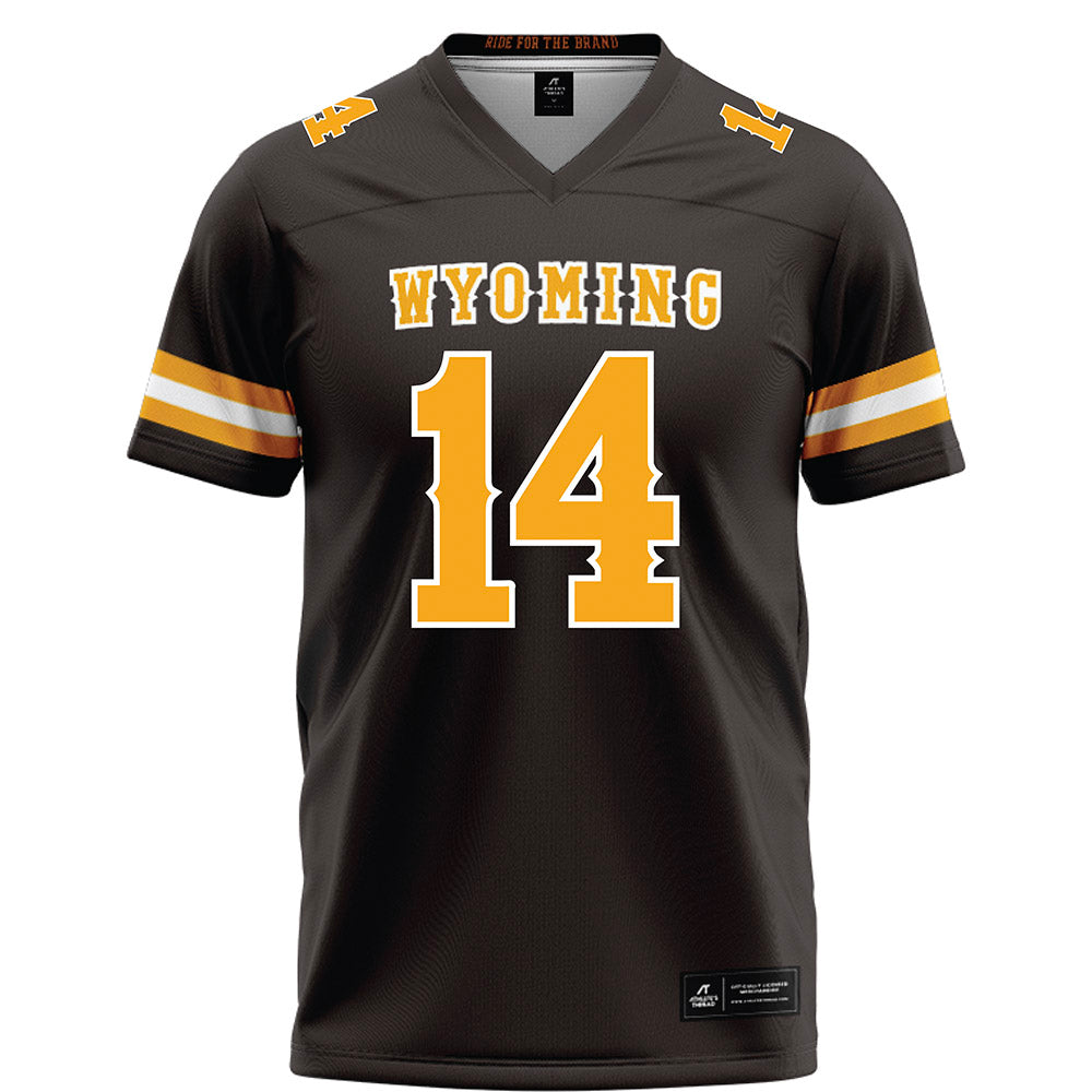 Wyoming - NCAA Football : Landon Sims - Brown Football Jersey-0