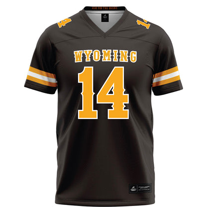 Wyoming - NCAA Football : Landon Sims - Brown Football Jersey-0