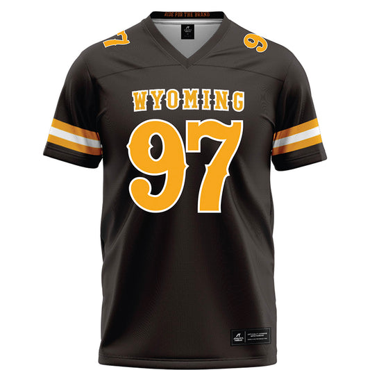 Wyoming - NCAA Football : Alexander Haswell - Brown Football Jersey-0