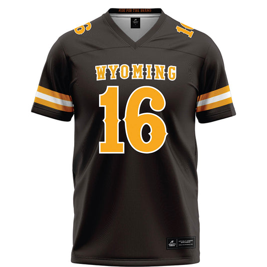 Wyoming - NCAA Football : Karson Butts - Brown Football Jersey-0