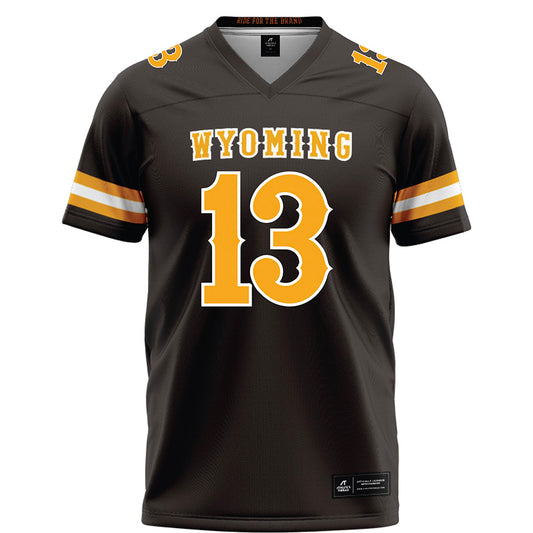 Wyoming - NCAA Football : Pierre Jackson Jr - Brown Football Jersey-0