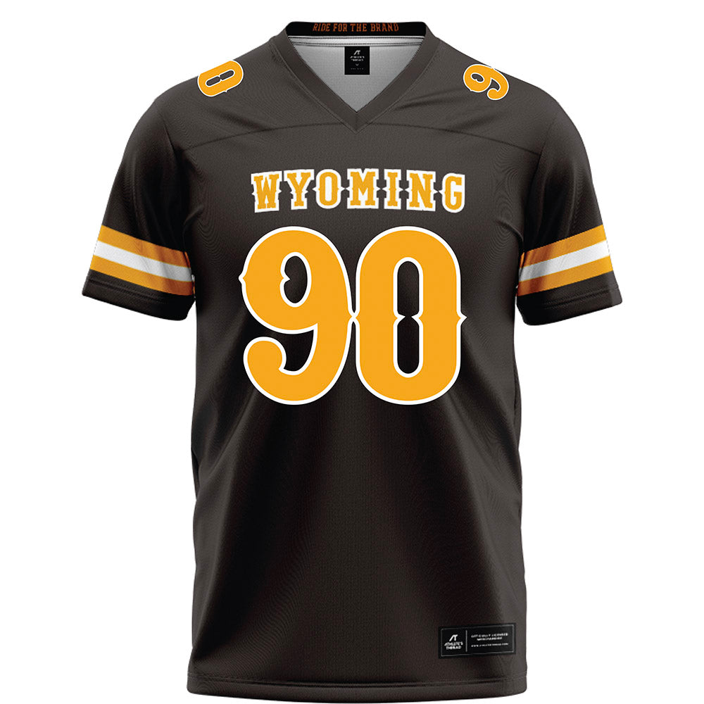 Wyoming - NCAA Football : Cade Brook - Brown Football Jersey-0