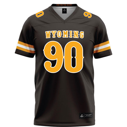Wyoming - NCAA Football : Cade Brook - Brown Football Jersey-0