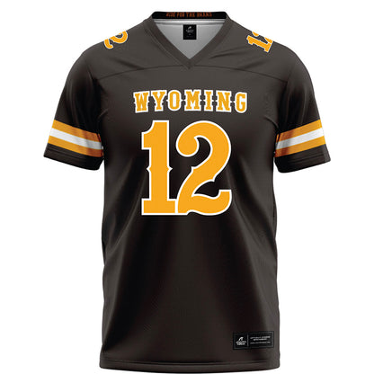 Wyoming - NCAA Football : Bricen Brantley - Brown Football Jersey-0