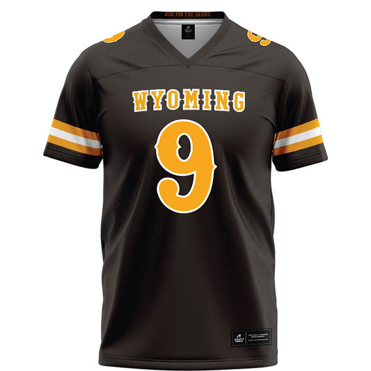 Wyoming - NCAA Football : Travis Franklin Jr - Brown Football Jersey-0