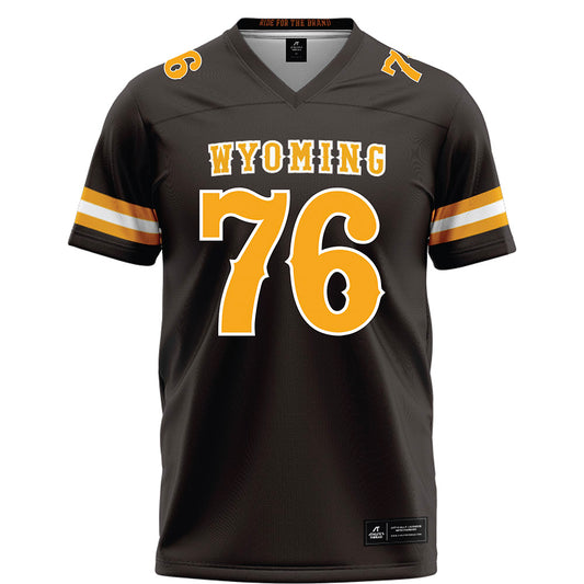 Wyoming - NCAA Football : Quinn Grovesteen Matchey - Brown Football Jersey