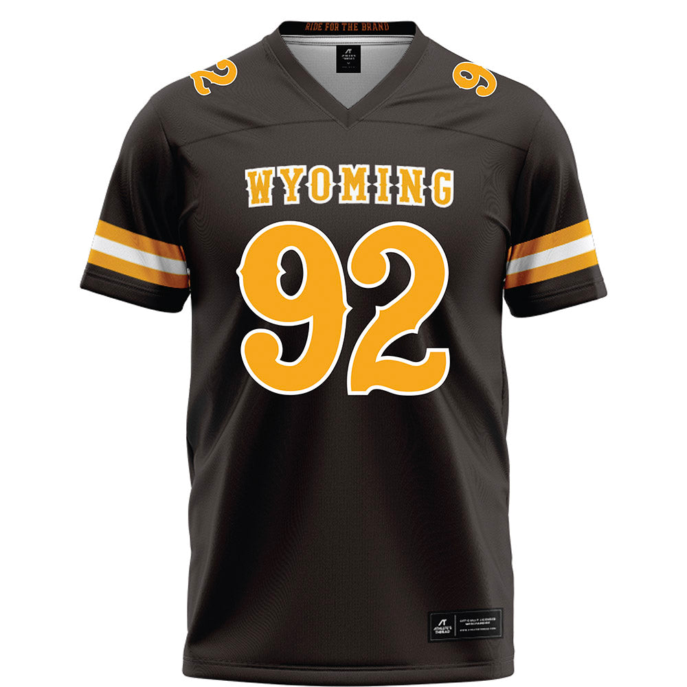 Wyoming - NCAA Football : Dante Drake - Brown Football Jersey-0
