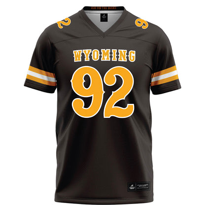 Wyoming - NCAA Football : Dante Drake - Brown Football Jersey-0