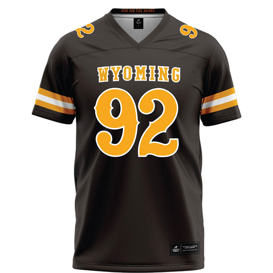 Wyoming - NCAA Football : Dante Drake - Brown Football Jersey-0