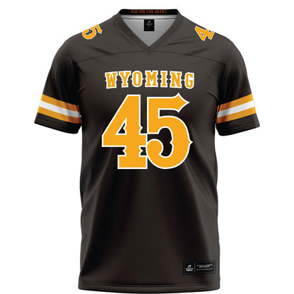 Wyoming - NCAA Football : Charlie Houston - Brown Football Jersey-0