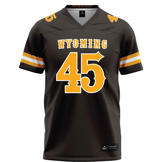 Wyoming - NCAA Football : Charlie Houston - Brown Football Jersey-0