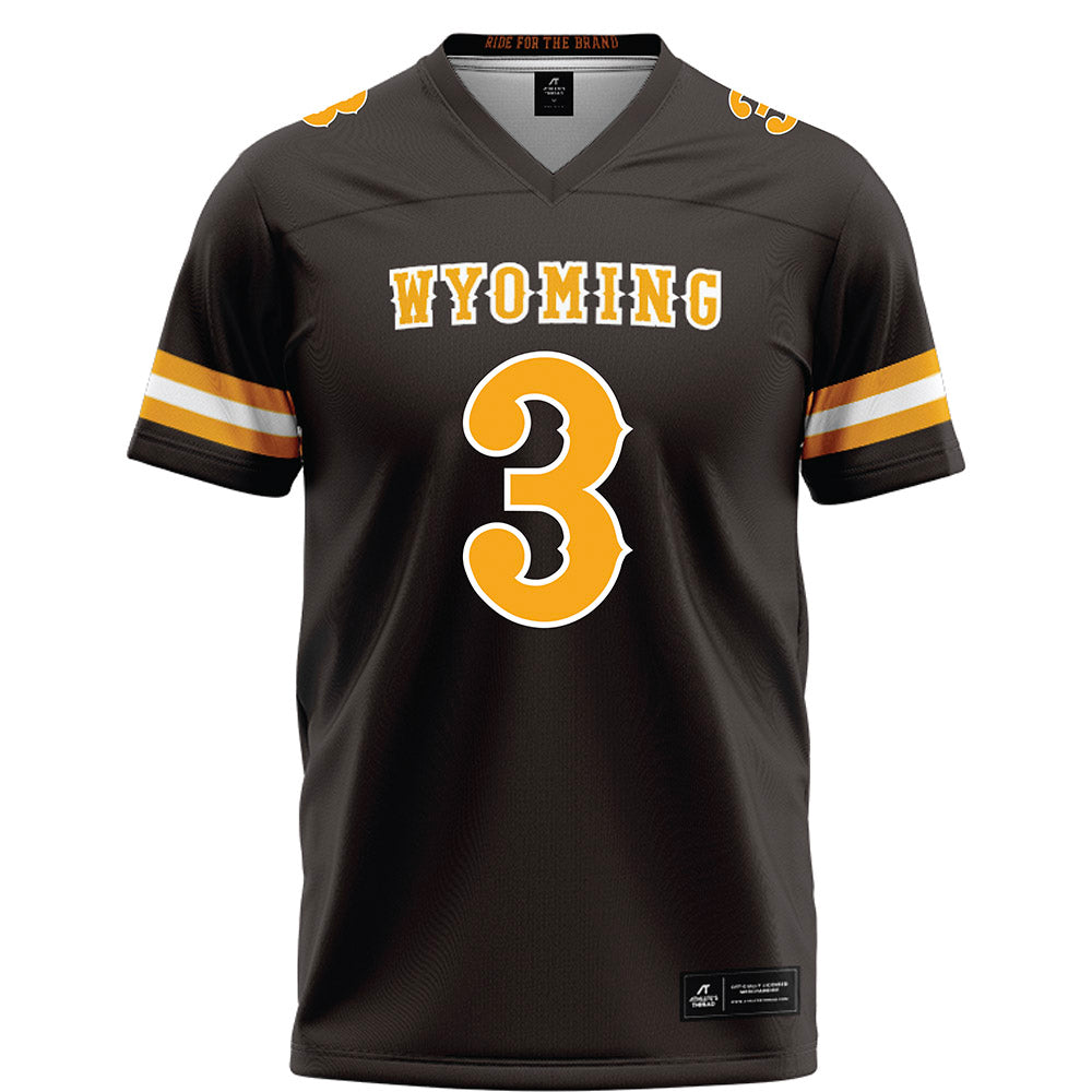 Wyoming - NCAA Football : Deion DeBlanc - Brown Football Jersey-0