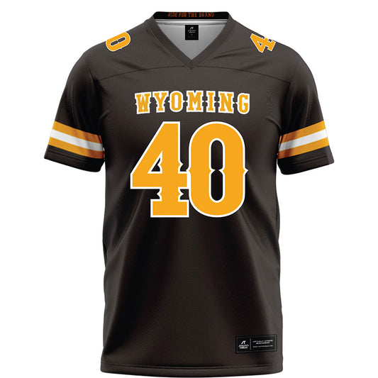Wyoming - NCAA Football : Dante Bruley - Brown Football Jersey-0