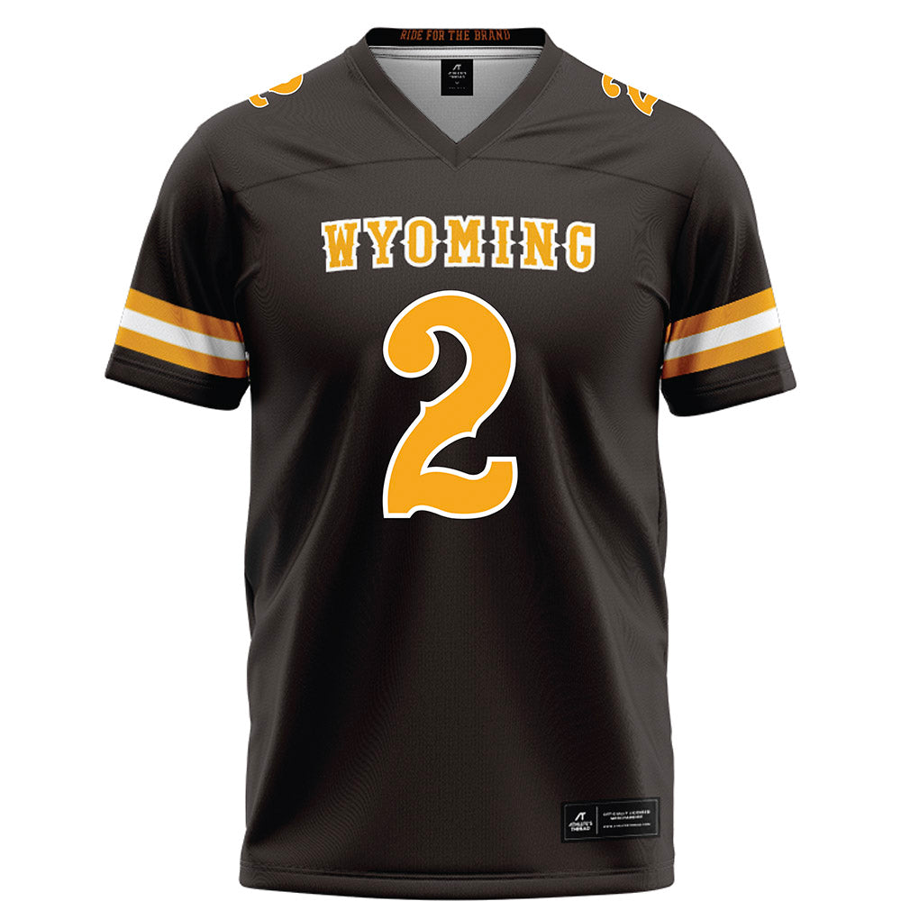 Wyoming - NCAA Football : Anthony Beavers - Brown Football Jersey-0