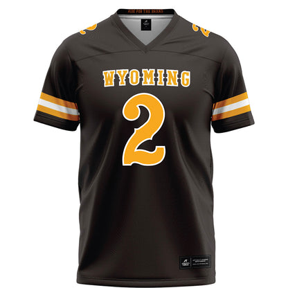 Wyoming - NCAA Football : Anthony Beavers - Brown Football Jersey-0