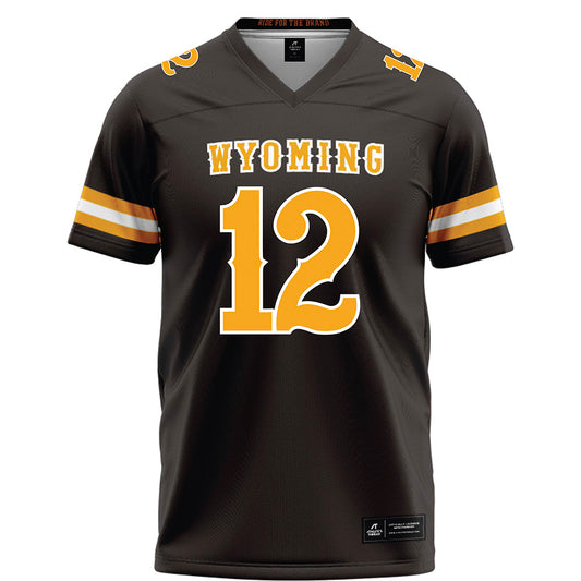 Wyoming - NCAA Football : Bricenvoneric Brantley - Brown Football Jersey-0